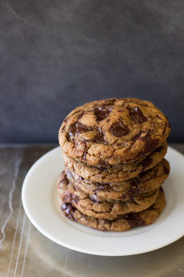 do-not-touch-my-food:  Brown Butter Chocolate Chunk Cookies