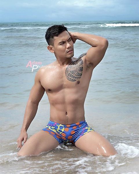 adamphotographygallery: It was Hot but gloomy weather Swimwear by @arealelaki.bdg  #menstyle #shirtl