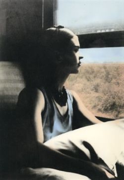 cafeinevitable:Frida Kahlo on the train to Mexico.1932 | Lucienne Bloch