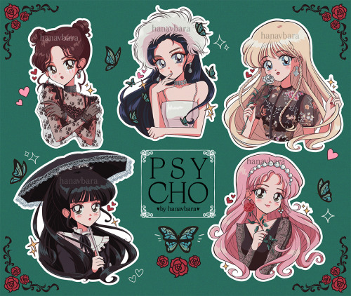  psychoavailable in our store! check hanavbarastore.com for prints, acrylic charms, stickers, pins