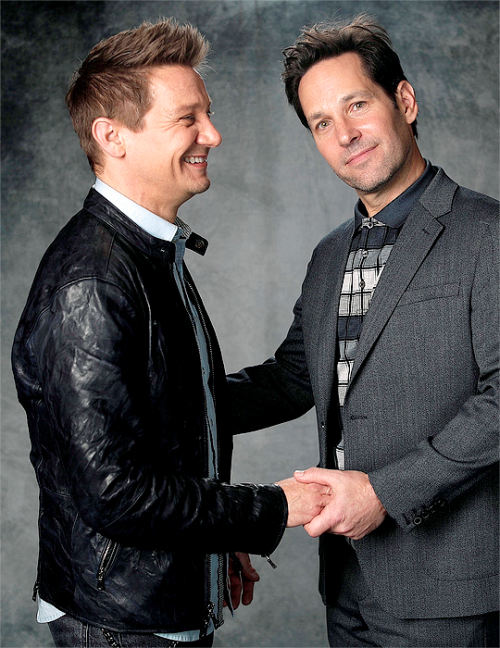 clintofbartons:JEREMY RENNER AND PAUL RUDD© Mario Anzuoni| Los Angeles, April 6th 2019