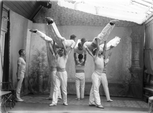 Kuopio Lyceum male gymnastics team, c. 1912 Kuninkaankatu 16, Kuopio, Finland. - Victor Barsokevitsc