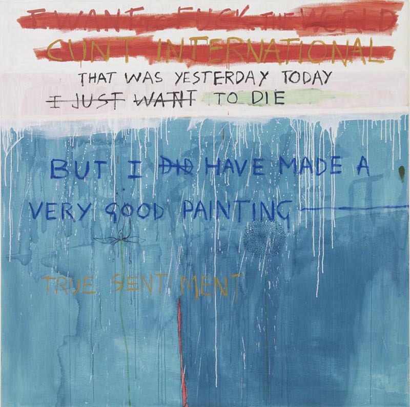 likeafieldmouse:  Tracey Emin - Exorcism of the Last Painting I Ever Made (1996)