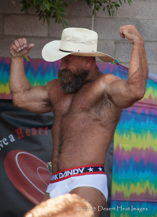 This cowboy is one stunningly handsome, hairy, sexy man and with an awesome beard - WOOF