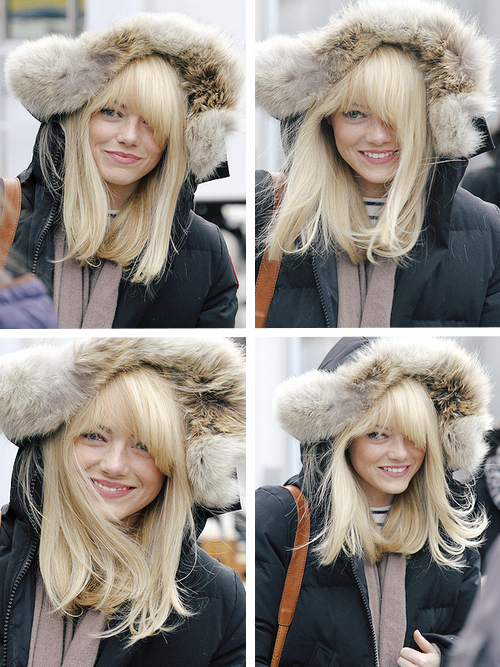 littlemissgwen:  thegirlofstone: NEWS | Emma Stone on the set of TASM 2 in New-York