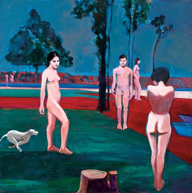 terminusantequem:  Theophilus Brown (American, 1919-2012), Upper Delta, 1991. Acrylic