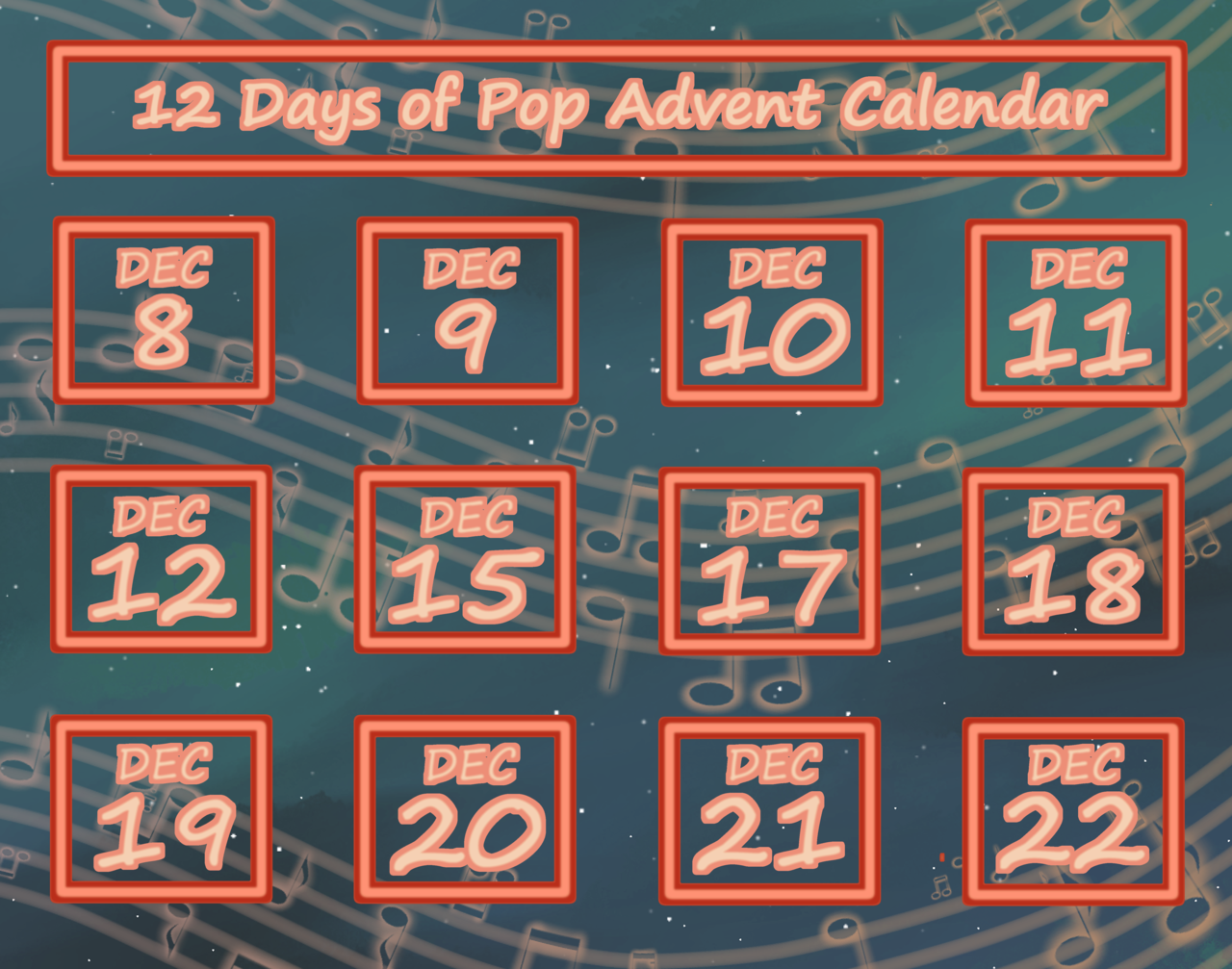 BNHAPOP — 12 Days of Pop Advent Calendar ･ﾟ * ･ﾟ* ･ﾟ...