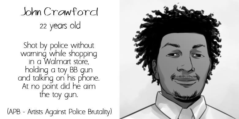 csrcalloway:Victims of police brutality… Art by Ashley A. Woods.This is my submission