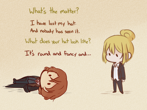 iamnotamuffin:Chuuya Wants His Hat Back 