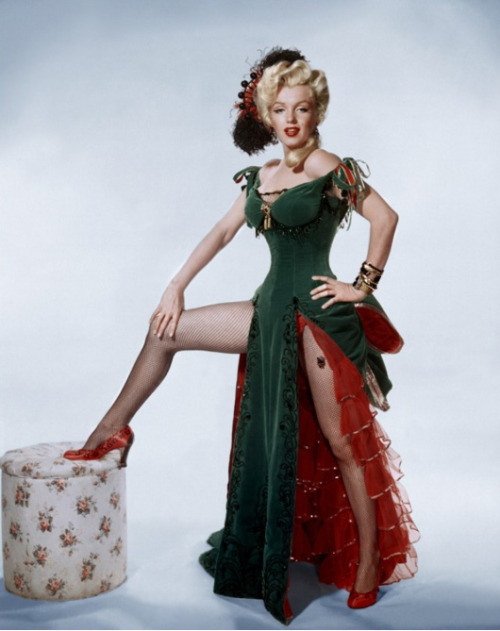 Costume designed by Travilla for Marilyn Monroe in River of No Return (1954)
