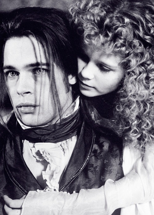 Immortal love (Brad Pitt as Louis de Pointe du Lac and Kirsten Dunst as Claudia in