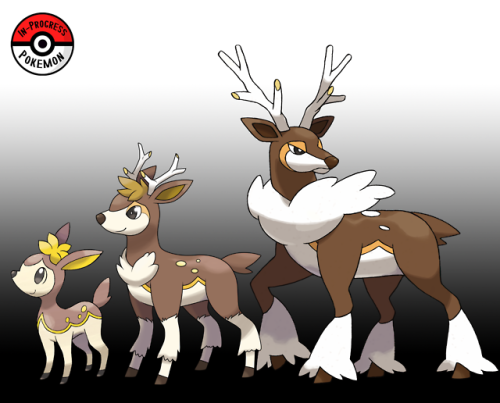 inprogresspokemon: #585.5 - Deerling possess sensitive fur, which changes color and scent according 