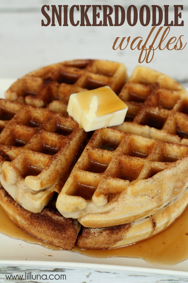 ilovedessert:  Snickerdoodle Waffles 