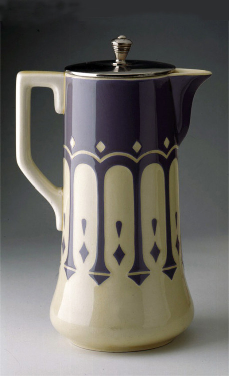design-is-fine:Villeroy &amp; Boch, Chocolate pot / Kakaokanne, 1917. Stoneware, Dresden. Via Ku