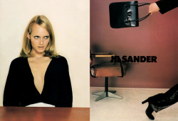 jinxproof:Amber Valletta | Jil Sander F/W 1995ph. Craig McDean