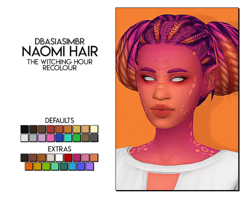 witching hour recolours - nikki and naomi hairs (+ ombre) by @dbasiasimbrthe meshes are include