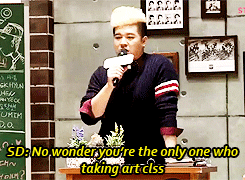 secrethideoutme:  Master Wu explaining his masterpiece 