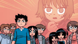 pintsized-hero:  dicktripwire:  Wallpapers from Scott Pilgrim Volume 6 Color Edition!THE END.  Her hair in volume 6 is my favorite