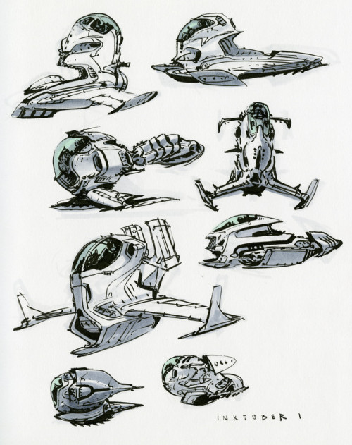 camerxn:Inktober Sketches by Scott Robertson