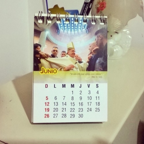 Ya mitad de año, que rápido todo.. #QueBuenCalendario #PapaFrancisco by santeeh7 at PapaFrancis.net