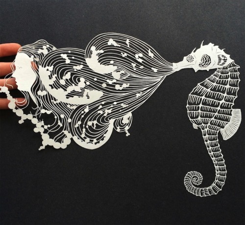 Porn Pics mymodernmet:  Elaborate Hand-Cut Paper Illustrations