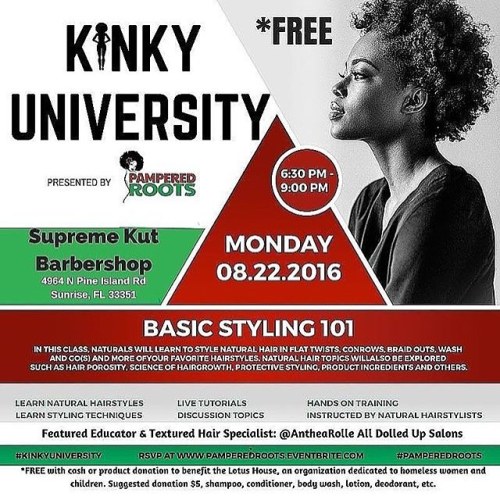 THIS MONDAY!!! Have you registered yet?  #KinkyUniversity is *FREE with donation. Offering classes o