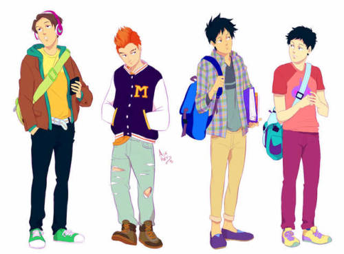 Ok, so more boys from @wearestarstuff618‘s college au(I hope you don’t mind I was very arbitrary wit