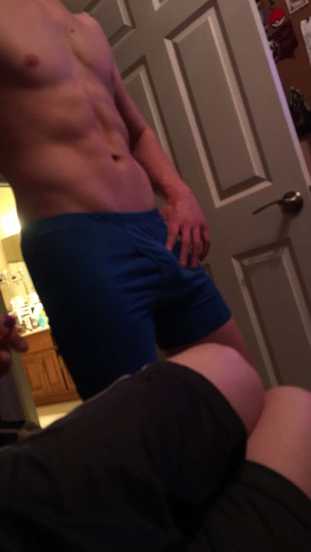 twinkbaitsnapchat:  My sisters boyfriends bulge ;) enjoy 😘