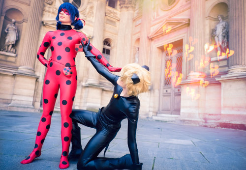 LUCKY CHARM~! …Chat Noir knows exactly what to do with this one ~ <3 Chat NoirLadyBugPhoto