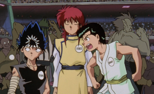 The way Yusuke and Kurama are contestants 0001 and 0002. Makes one wonder if Kurama organized the to
