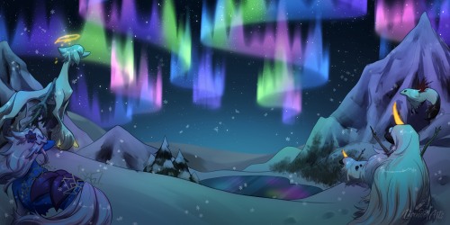 Didn’t get around to posting this yet, oops! A winter-themed site banner for one of the CS I’m still
