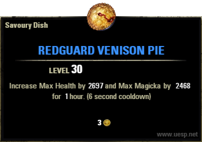 tastesoftamriel: Redguard venison pie This recipe I picked up in Hammerfell is one of my favourites.