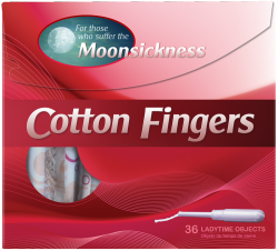 submissivefeminist:  crowleyslittleminion:  whataremonsters:  benedictcumberassbutt:  hellotailor:  liartownusa:  Cotton Fingers package  36 ladytime objects  i refuse to call me period anything other than moonsickness now  We are in fact werewolves 