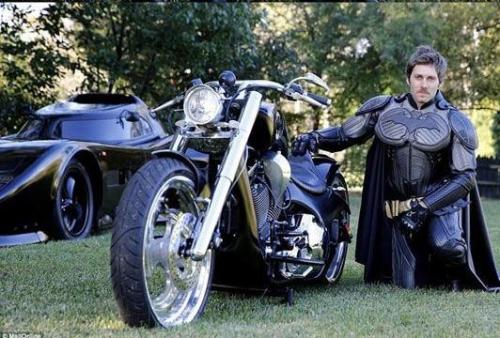 roguevsrogue:  ‘This guy [Zac Mihajlovi from Australia] built a 1989 Batmobile in his backyard and now completes Make-A-Wish requests and attends charity events as BATMAN.’BAMF!  Hats off to you good sir… Class act