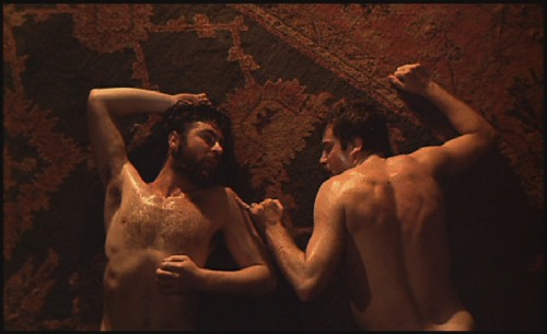 mastersbdsmstash: Nude wrestling. Gotta love it. Great British actors Alan Bates and Oliver Reed rou
