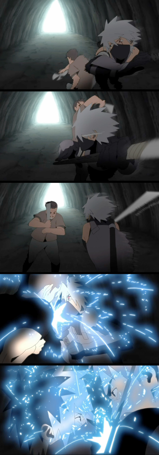 It's Time For More Fighting Gifs And Stills! This Time It's ANBU Teen Kakashi Vs Mist Man (can't Recall