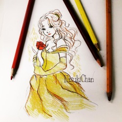nasukichan:  Belle sketch