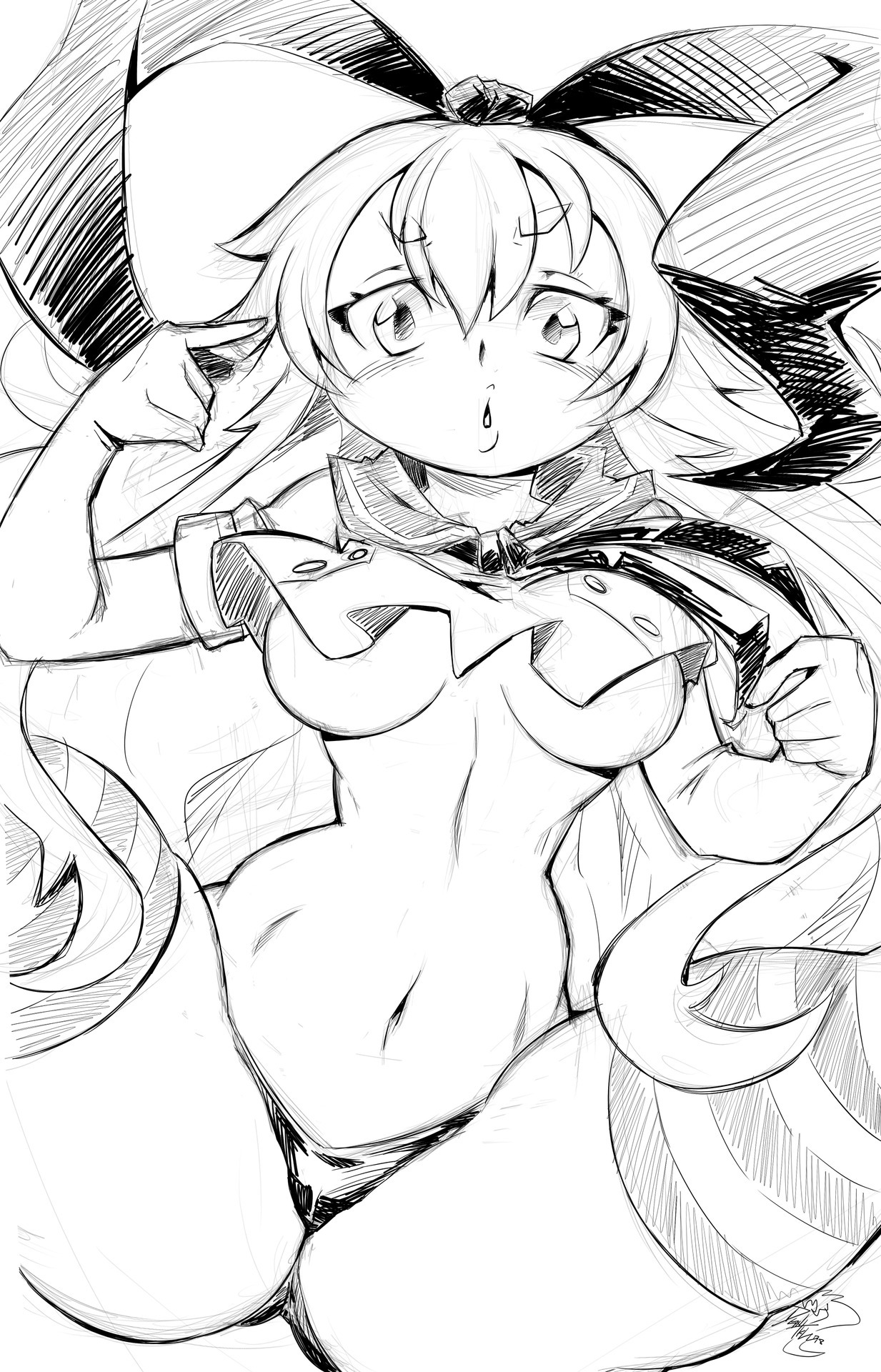 dragoontequila:  Shimakaze quick sketch   ;9