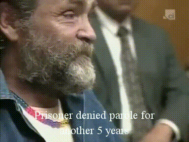 the44caliber:  Charles Manson 1997 parole hearing