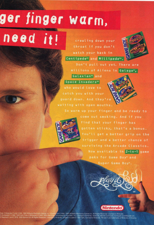 “ Stick your finger up your nose to keep it warm for Space Invaders on the Game Boy!
Follow oldgamemags on Tumblr for more awesome scans from yesteryear!
”