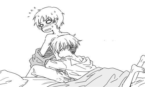 himemorning:  nannaseharu: How Eren and Rivaille spend their day!~  Omfg 
