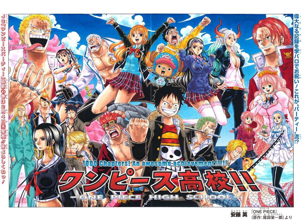 Zotash One Piece High School Colorspread For Chapter 1000