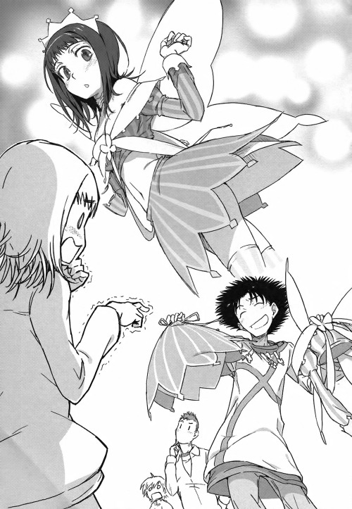 hollowdaniel:  Kanzaki in a “Fallen Angel Ero Maid” cosplay. Itsuwa in a “Great Spirit Revealing Maid” cosplay.