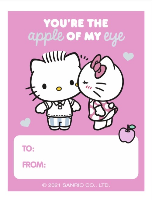 Hello Kitty Valentine's Day Card With Stickers 