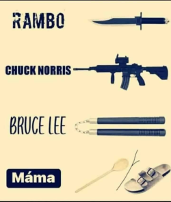 spartancoffe2020: Rambo, Chuck Norris, Bruce Lee, ma femme.