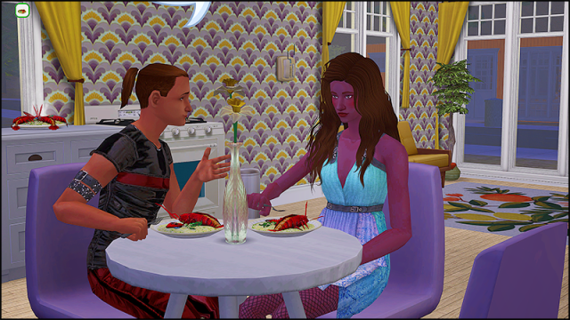 Mathew uses his maxed points in the Cooking skill to serve a romantic celebratory dinner of lobster thermidor. #euphora#vine#riesling vine#mathew vine#ts2 #the sims 2 #sims 2