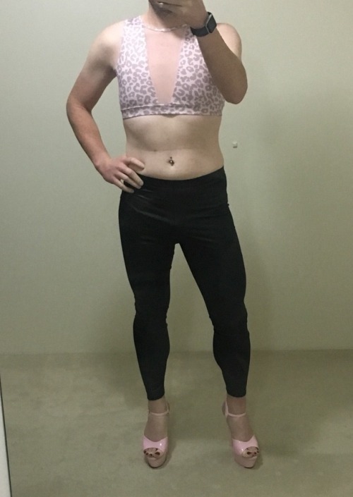New shoes and crop top