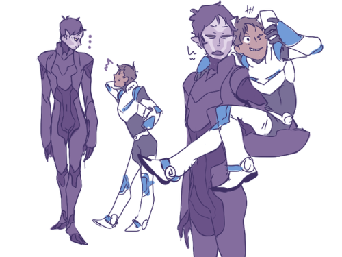 hardlynotnever:MERIKURI!! I realized I never doodled galra lance’s height in comparison to the