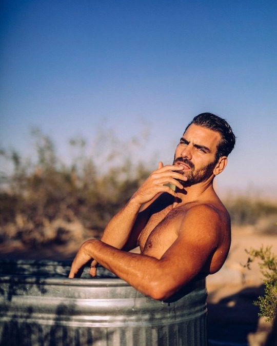 nyledimarco:  If you don’t have pictures of yourself partly submerged in an outdoor tub, did it happen? The answer is no. It did not happen.Follow me:Nyle DiMarco (@nyledimarco) • Instagram photos and videos