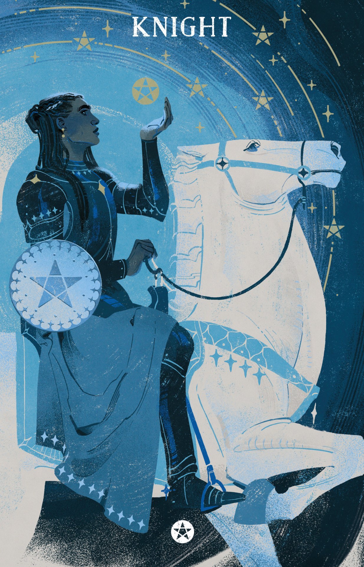 Koordinere Mudret At passe Comparative Tarot — Knight of Pentacles. Art by Viv Tanner and Eli...